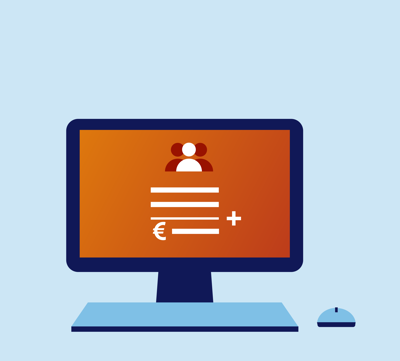 Herkenbare voorbeeldbedragen op de website